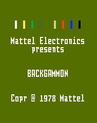 ABPA Backgammon Title Screen